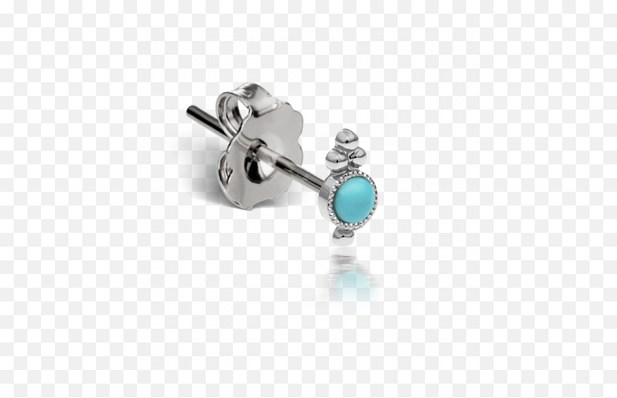 Turquoise Four Ball Trinity Earstud Maria Tash - Earring Emoji,Emotion Balls Drama