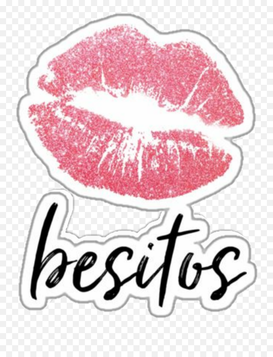 Boca Beso Besos Kiss Sticker By Zully Ceballos - Clip Art Pink Lips Emoji,Emoji Beso