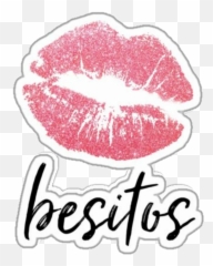 Boca Beso Besos Kiss Sticker By Zully Ceballos - Clip Art Pink Lips Emoji,Emoji Beso
