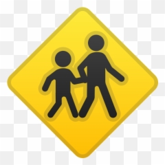 Children Crossing Free Icon Of Noto Emoji Symbols - Children Crossing Emoji,Black Person Crossing Emoticon