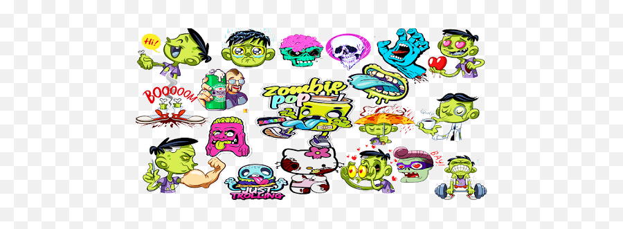 Download Zombie Stickers - Wastickerapps Apk For Android Free Fictional Character Emoji,Zombie Emoticons For Android