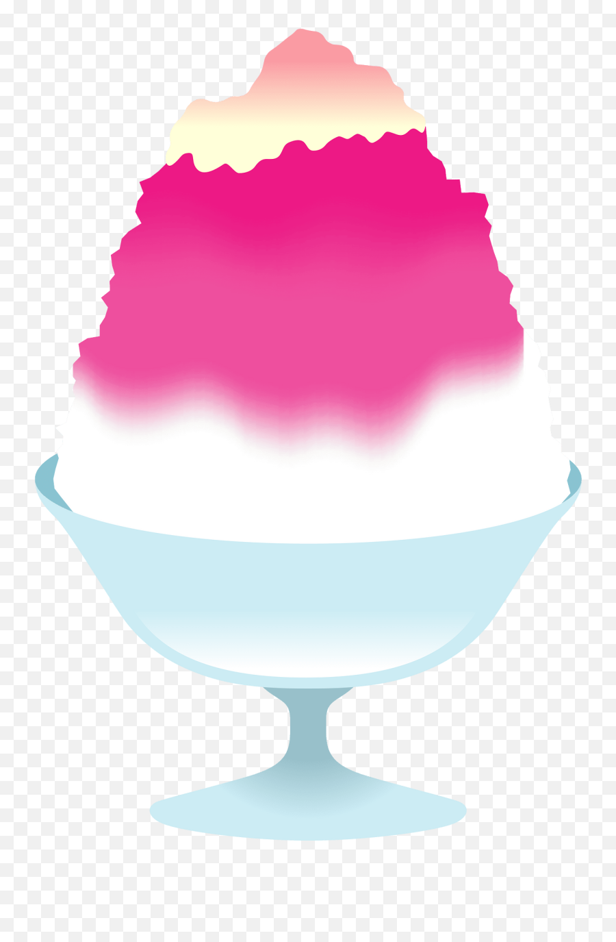 Japanese Shaved Ice Clipart - Girly Emoji,Eat Ice Cream Emoticon