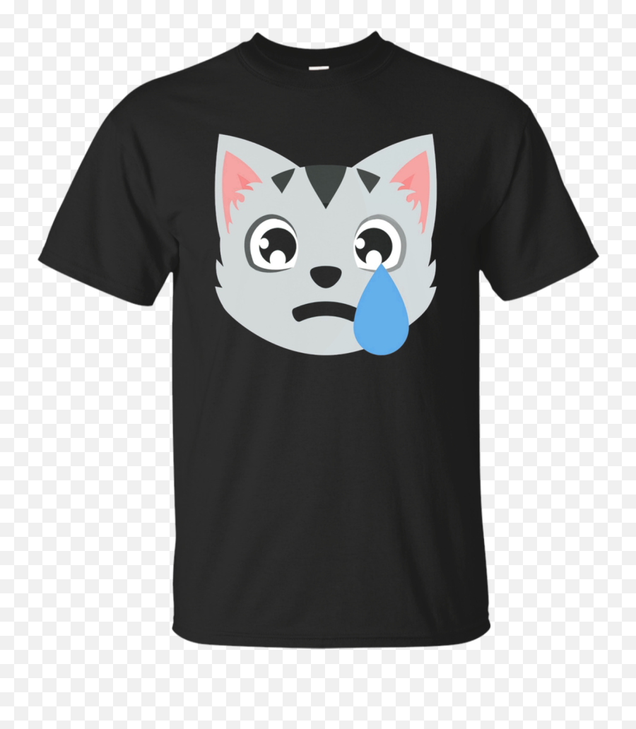 Sad Cat Emoji Emoticon Cute T Shirt Tee Men Women Fun Funny - Dbz Dad Shirt,Sad Emoji Standard