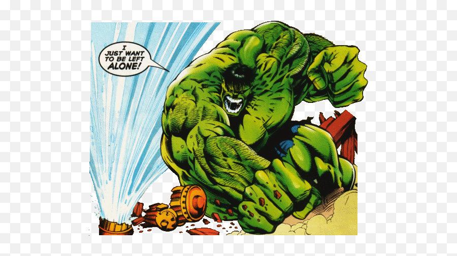 Does Hulk Want To Be A Superhero Or Is - Does Hulk Want To Be Left Alone Emoji,Emotion Trigger Hulk