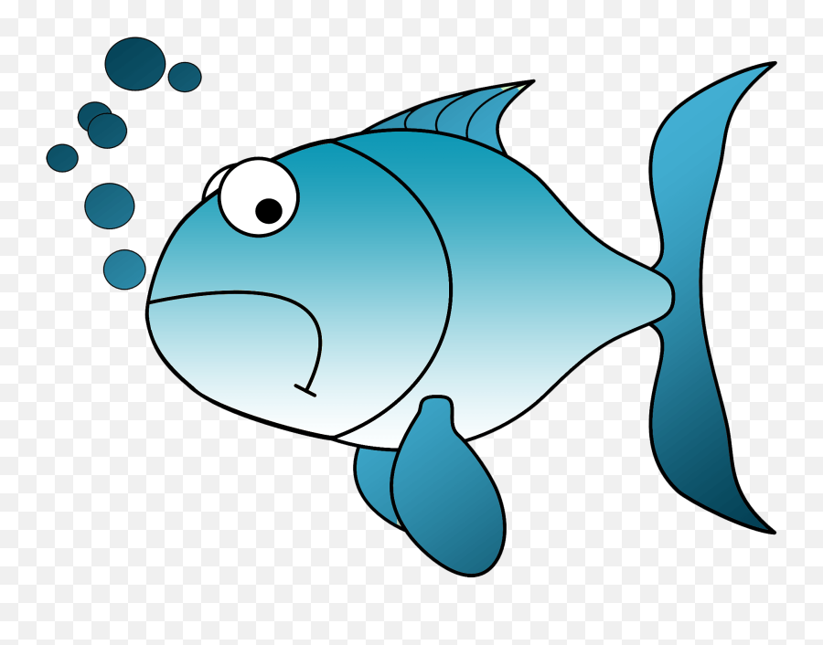 Cartoon Fish Clipart Free Download Transparent Png Creazilla - Sad Fish ...