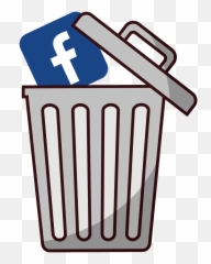 Facebook Icon In A Trash Can Png Image - Facebook In A Trash Can Emoji,Trash Emoji Png