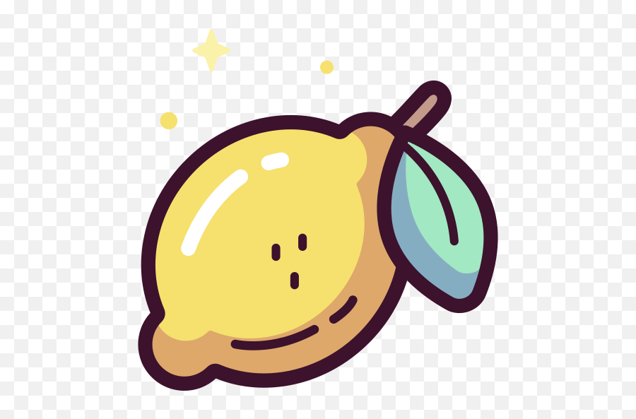 Lemon - Free Food Icons Yellow Aesthetic Emoji Discord,Kawaii Potato Emoji Set
