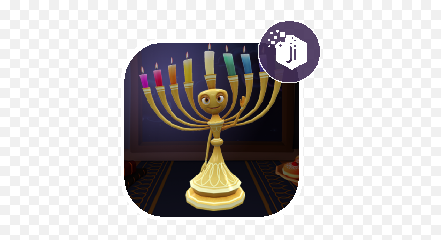 My Menorah - Animated Chanukah Menorah Emoji,Chanukah Menorah Emoticon