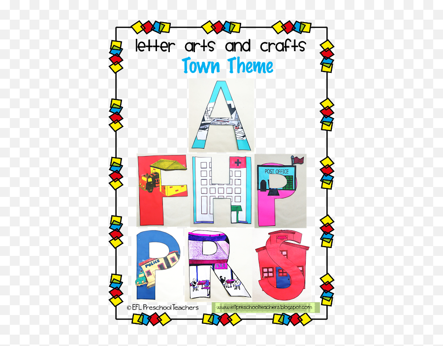 Esl Town Theme For Preschool Level Alphabet Craft Emoji,Emotions List For Preschoolers