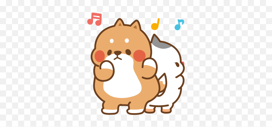 Bunny What Sticker By Tonton Friends For Ios U0026 Android - Tonton Friends Gif Emoji,Dog Emoji Android