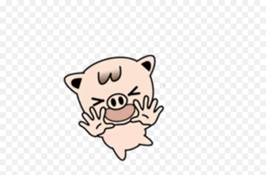 Lovely Little Pig Stickers For Whatsapp Emoji,Pictures Of Cute Emojis Of A Pig