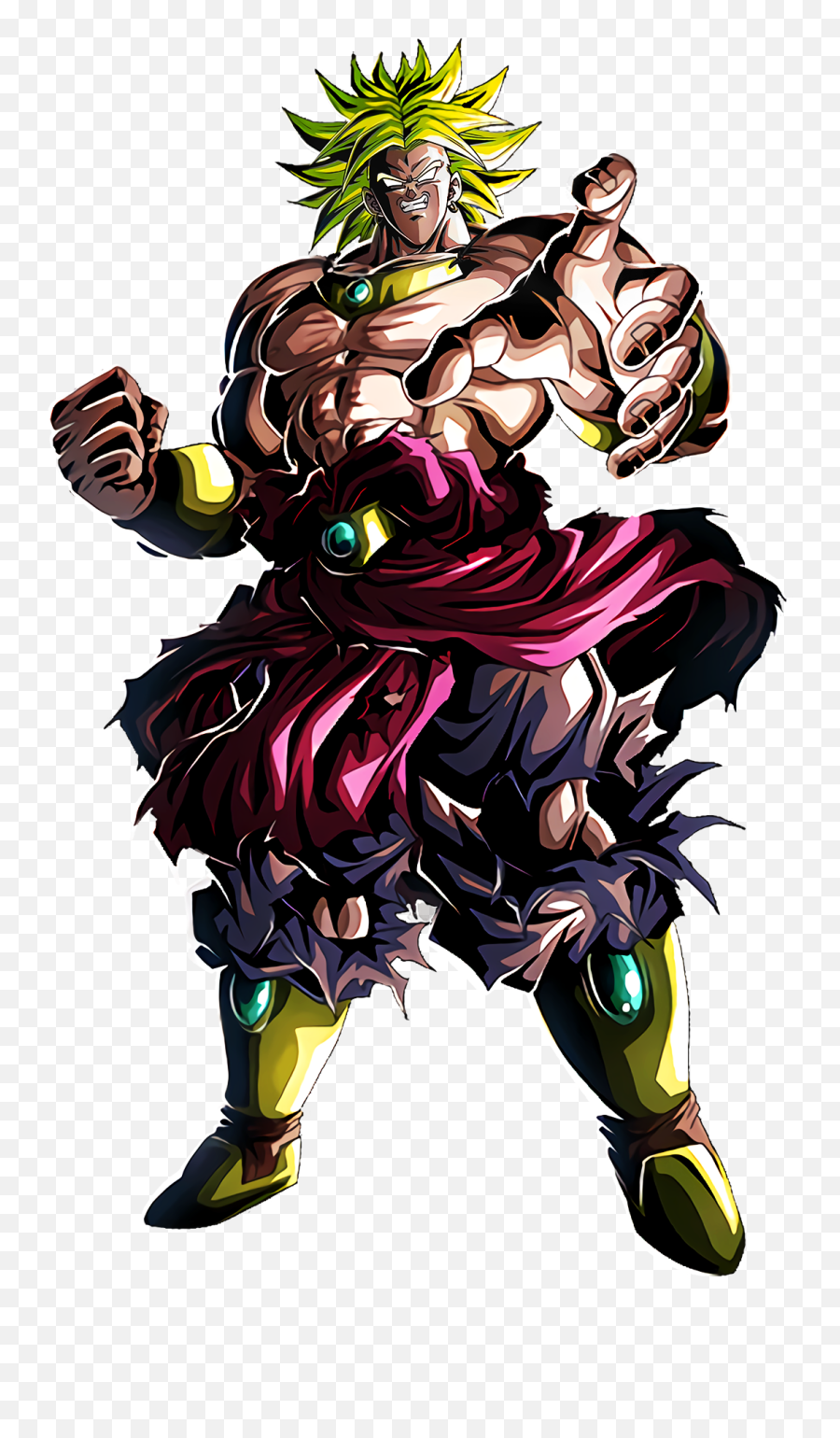 Nightmarish Impact Legendary Super Saiyan Broly Render Emoji,Emojis 2048 Pixels Sized