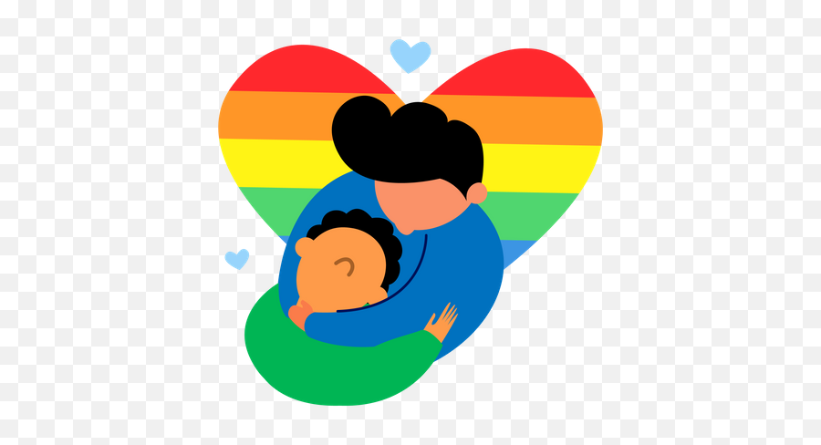 Gay Couple Icon - Download In Glyph Style Emoji,Two People Hugging Emoji