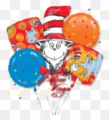 Dr Seuss Cat In The Hat Bouquet Emoji,Boquet Emoji