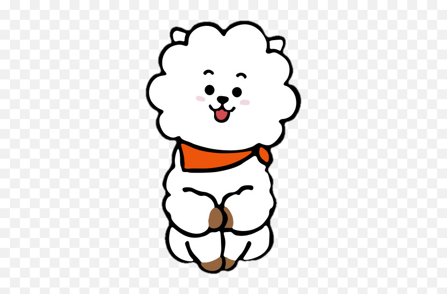 Freetoedit Rj Jin Bt21 Rj 300752434201211 By Hanjennifer Emoji,Bt21 Official Emojis Transparent