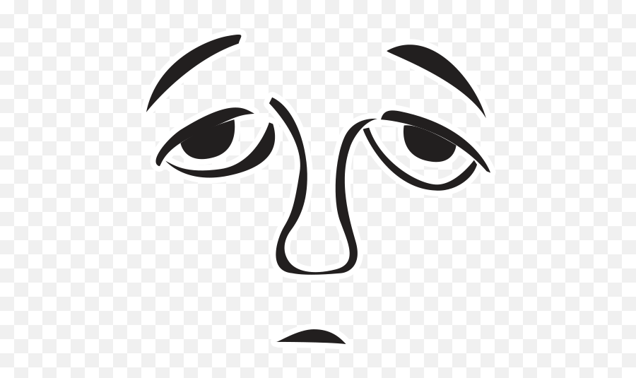 Face Emoji By Marcossoft - Sticker Maker For Whatsapp,Emoji With Wide Black Eyes