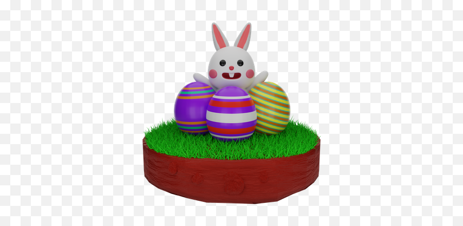 Easter Bunny 3d Illustrations Designs Images Vectors Hd Emoji,Easter Emojicon