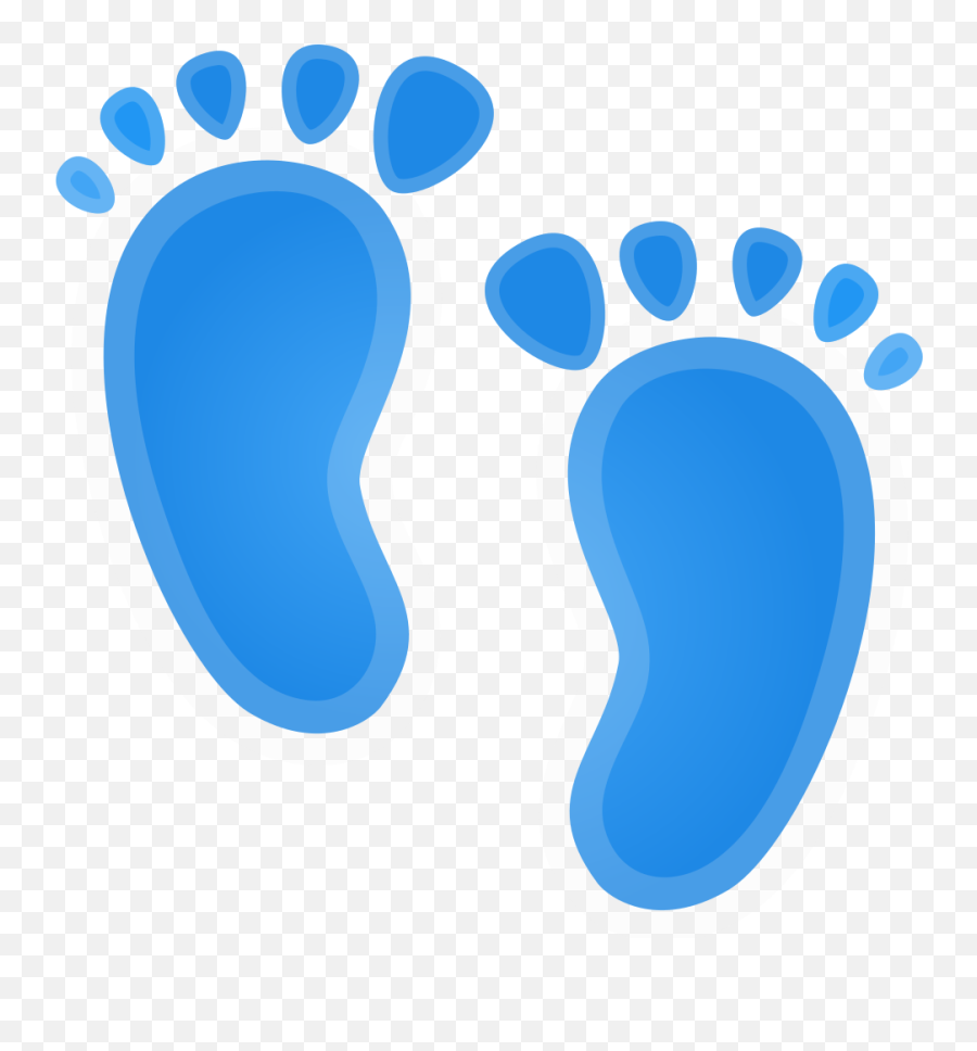 Footprints Free Icon Of Noto Emoji Clothing Objects - Navy Blue Baby Footprints,Noto Emoji