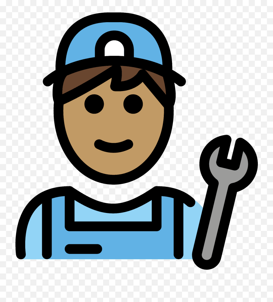 Mechanic Emoji Clipart - Mecanico Png Boy,Apron Emoji