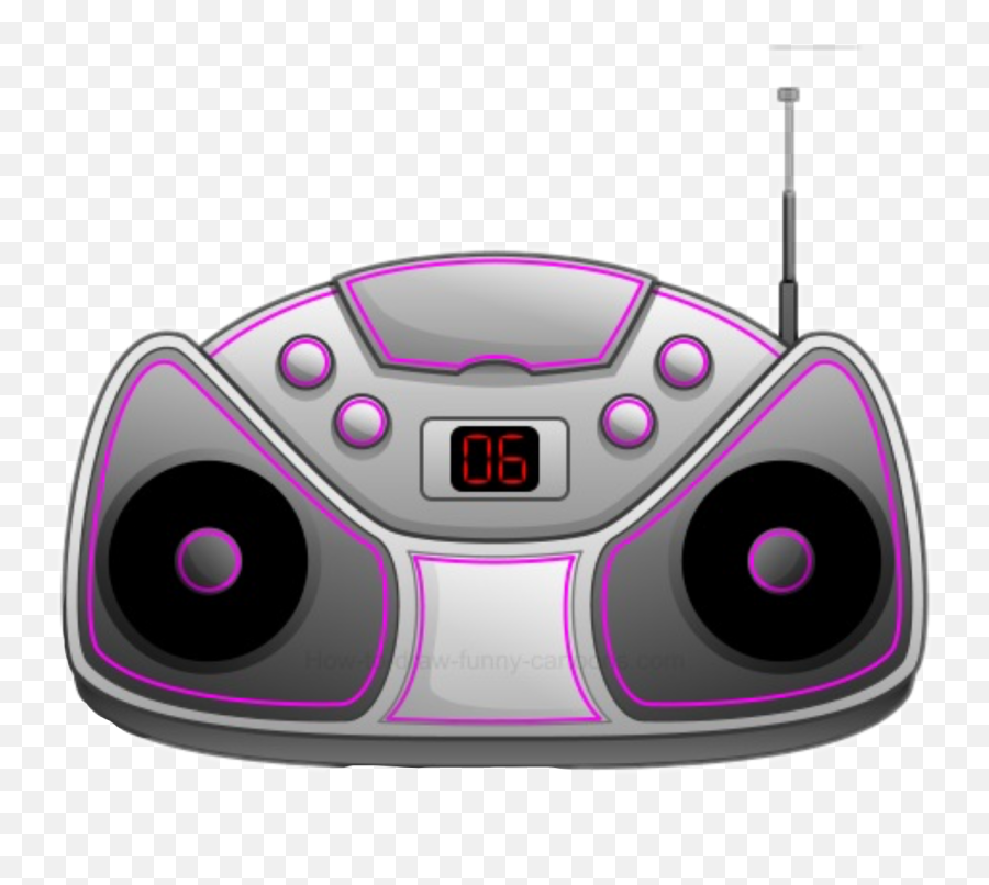 Radio Music Remix Song Sticker By Avocado - Portable Emoji,Radio Speaker Emoji