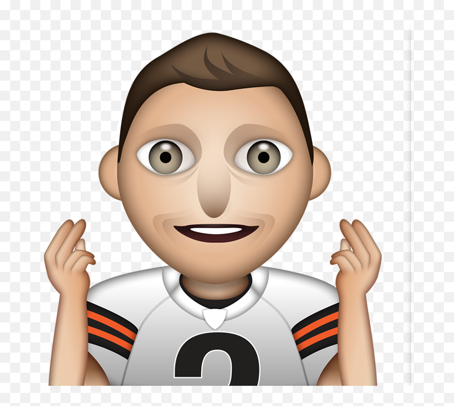 Johnny Manziel Emoji Showcases Johnny - Cleveland Browns Text Emojis,Football Emoji