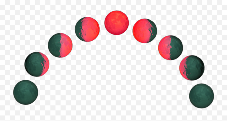 Moon Moonphase Emoji Crown Sticker - Dot,Blood Moon Emoji