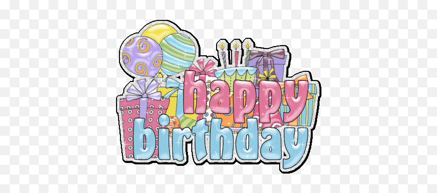 Animated Glitter Graphics Birthday Glitter Graphics The - Happy Birthday Yaya Gif Emoji,Best Emoji Birthday Messages