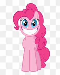 Download Hd Pinkie Pie Smile By Ryan - Mlp Pinkie Pie Scared My Little Pony Pinkie Pie Front Emoji,Pumpkin Pie Emoji
