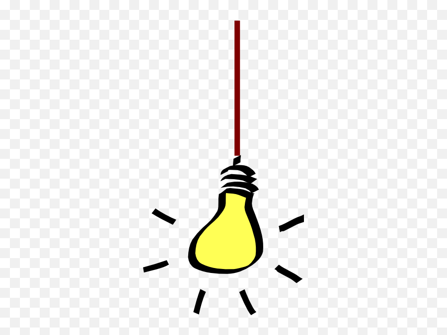 Light Bulb Free Lightbulb Clipart 2 Pages Of Public Domain - Clipart Light Bulb Hanging Emoji,Light Bulb Emoji