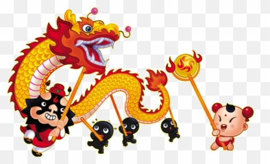 Download Chinese Dance Dragon Lion China Year Clipart Png - Chinese New Year Pic Dragon Emoji,Dancing Cactus Emoticon