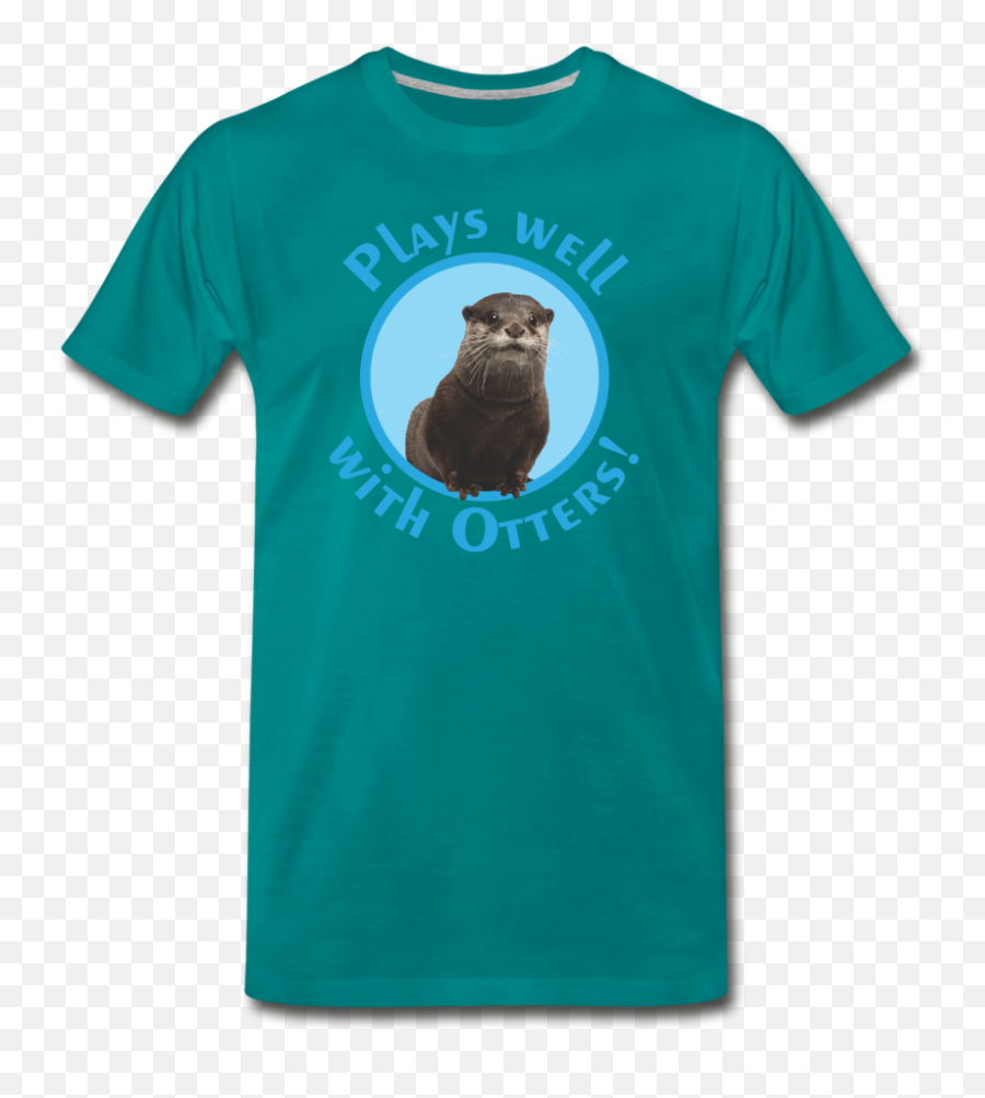 Plays Well With Otters Premium T - Fresh Prince Vegeta Shirt Emoji,Emoticon Sea Otter