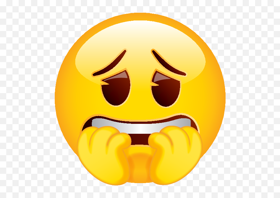 Biting Nails Emoji - Emoji Nervous Png,Fear Emoji
