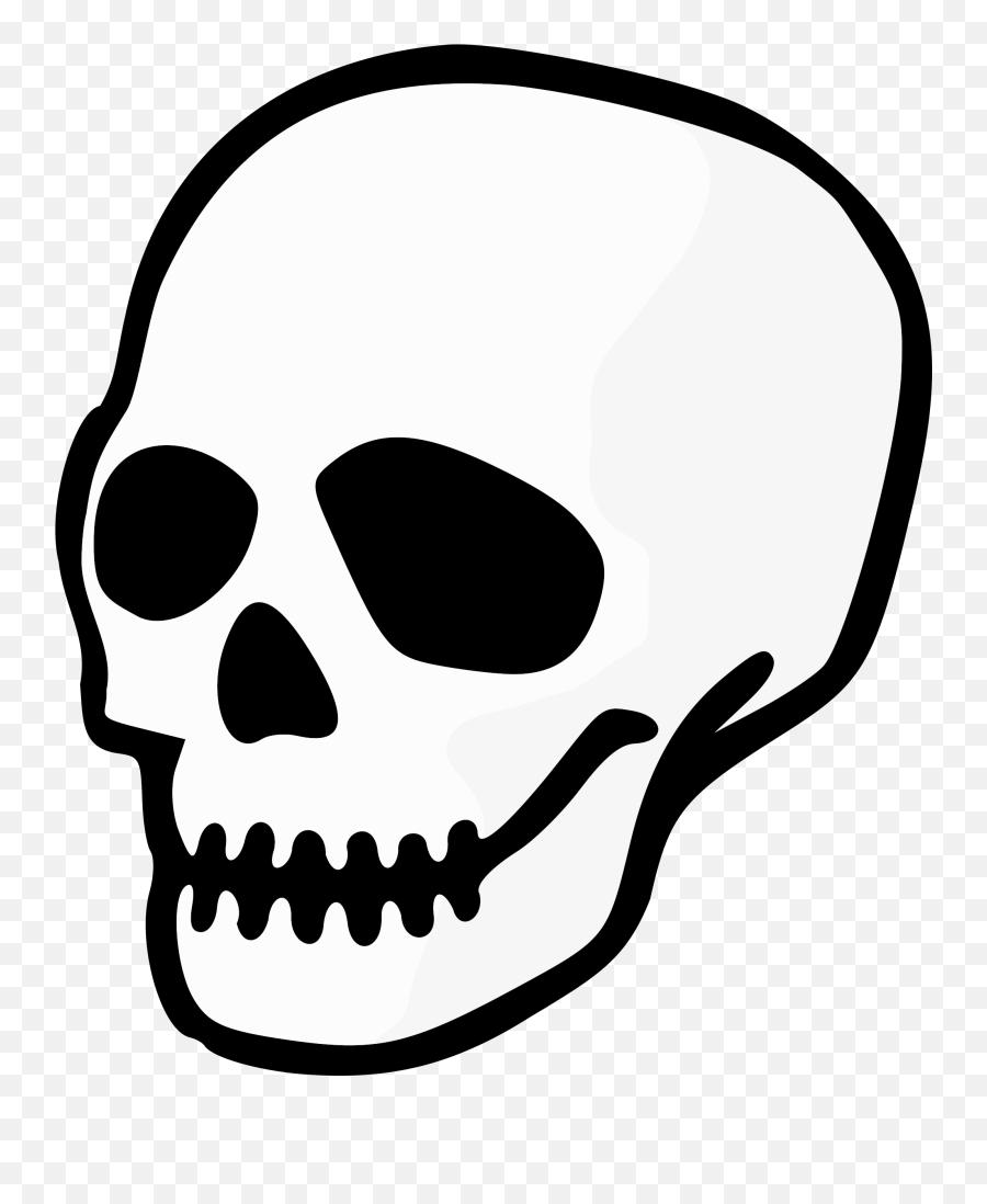 Clipart Skull Colored Clipart Skull Colored Transparent - Skull Clipart Emoji,Skeleton Emoticon