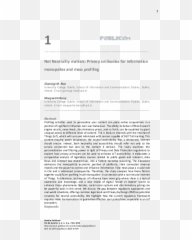 Pdf Net Neutrality Matters Privacy Antibodies For - Document Emoji,The Emotion Sensore Of The Brain
