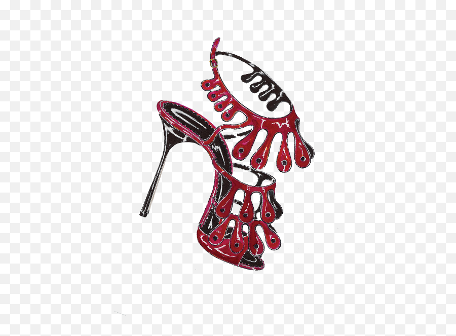 The Sketches - Shoe Style Emoji,High Heel Emoticon Facebook