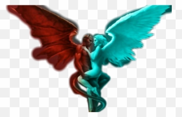 Angel Devil Evil Love Sex Sticker - Devil And Angel Sex Emoji,Angel Devil Emoji