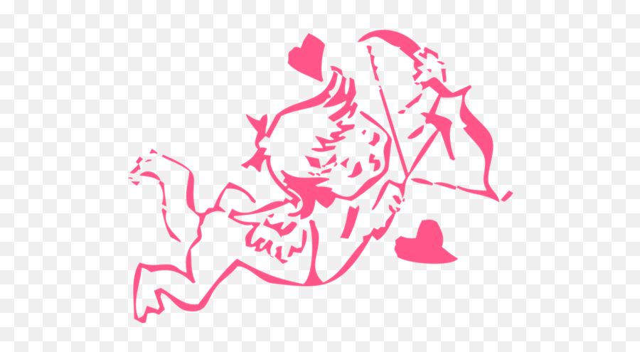 Love Angel With Arrow And Bow Pink Love Card Emoji - Pngw V Hình Em Bé Thiên Thn Bn Cung,Engel Emoji