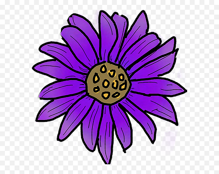 Scpurple Purple Flower Violet Bunga - Girly Emoji,Violet Flower Emoji