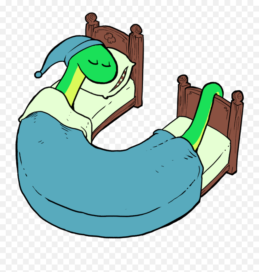 C - Sleepy Snake Emoji,Cute Tucked In Emoji