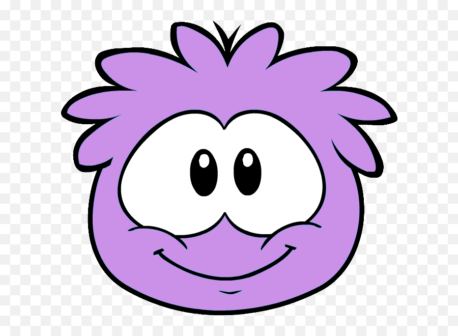 Download Hd Light Purple Puffle - Water Molecule With Face Emoji,Club Penguin Emoticon Face