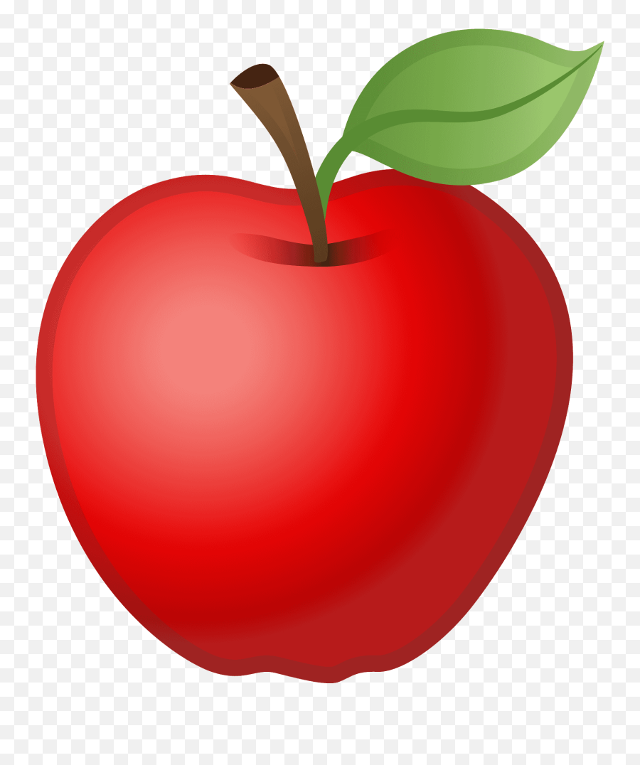 Red Apple Emoji - Transparent Background Apple Png,Red Emojis