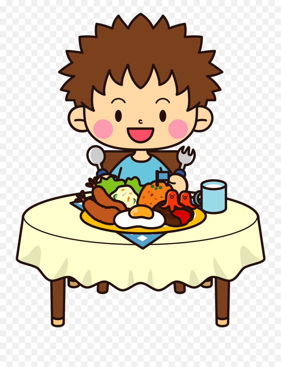 Boy Is Eating Lunch Clipart Free Download Transparent Png Emoji,Emoji Eating Delicious