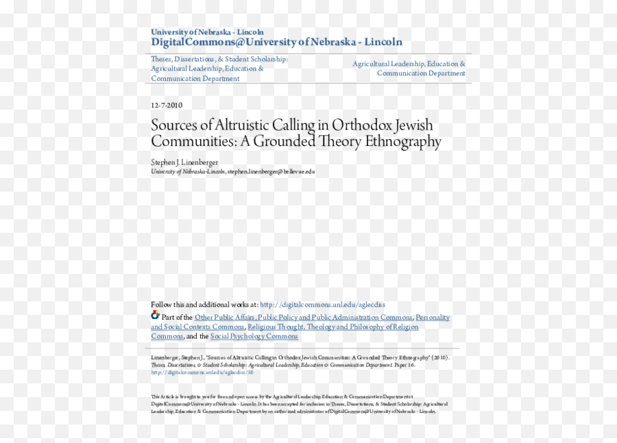 Pdf Sources Of Altruistic Calling In Orthodox Jewish Emoji,Egoistic Emotion Trigger Instrumental