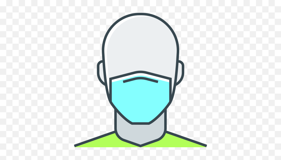 Virus Man Mask Sick Protection Myself Free Icon Of Emoji,Mascara Emojis
