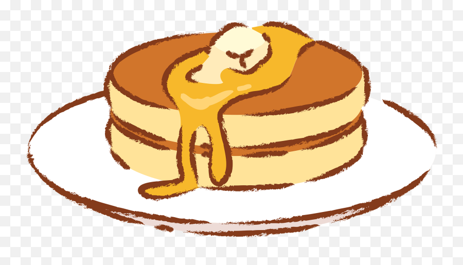 Pancakes On A Plate With Syrup Clipart Free Download Emoji,Pancake Emoticons.