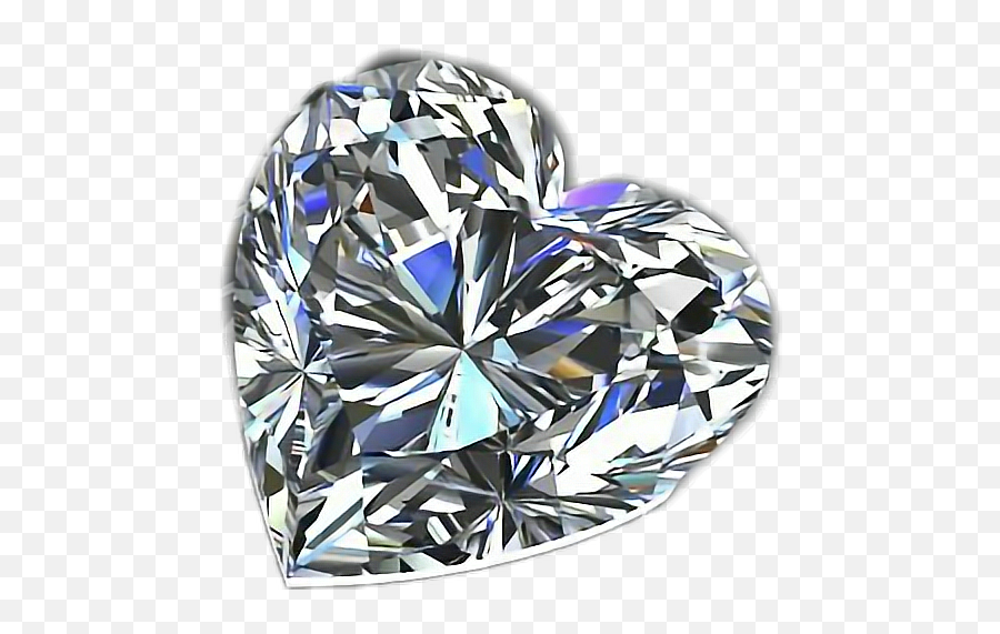 Diamant Herz Herzform Dimond Sticker - Solid Emoji,Dimond Emoji