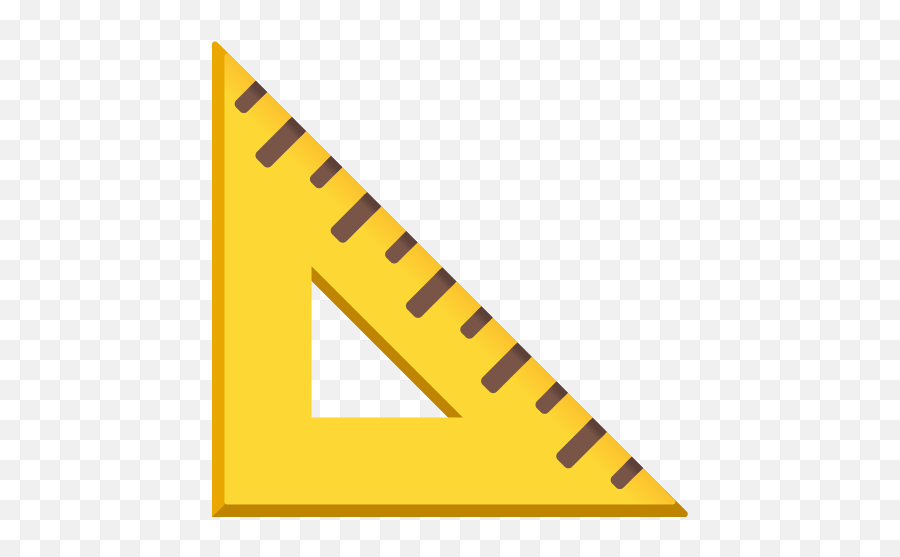 Triangular Ruler Emoji,Yelllow Square Emoji