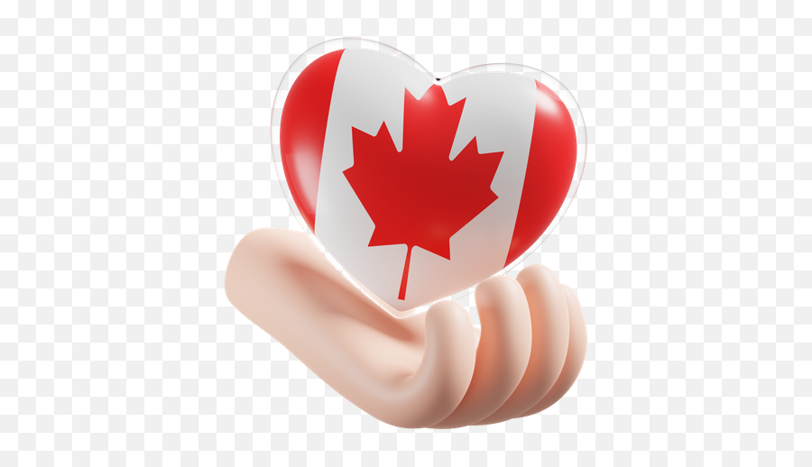 Love Canada 3d Illustrations Designs Images Vectors Hd Emoji,Emoji Canadian Flag