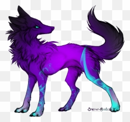 Blaster1st On Scratch Anime Doge - Cloudygif Purple Blue Wolf Art Emoji,Doge Emoji