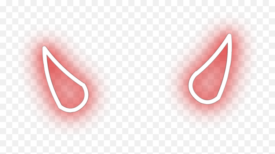 Devil Horns Red Neon Horn Sticker - Dot Emoji,Horn Store Emoji